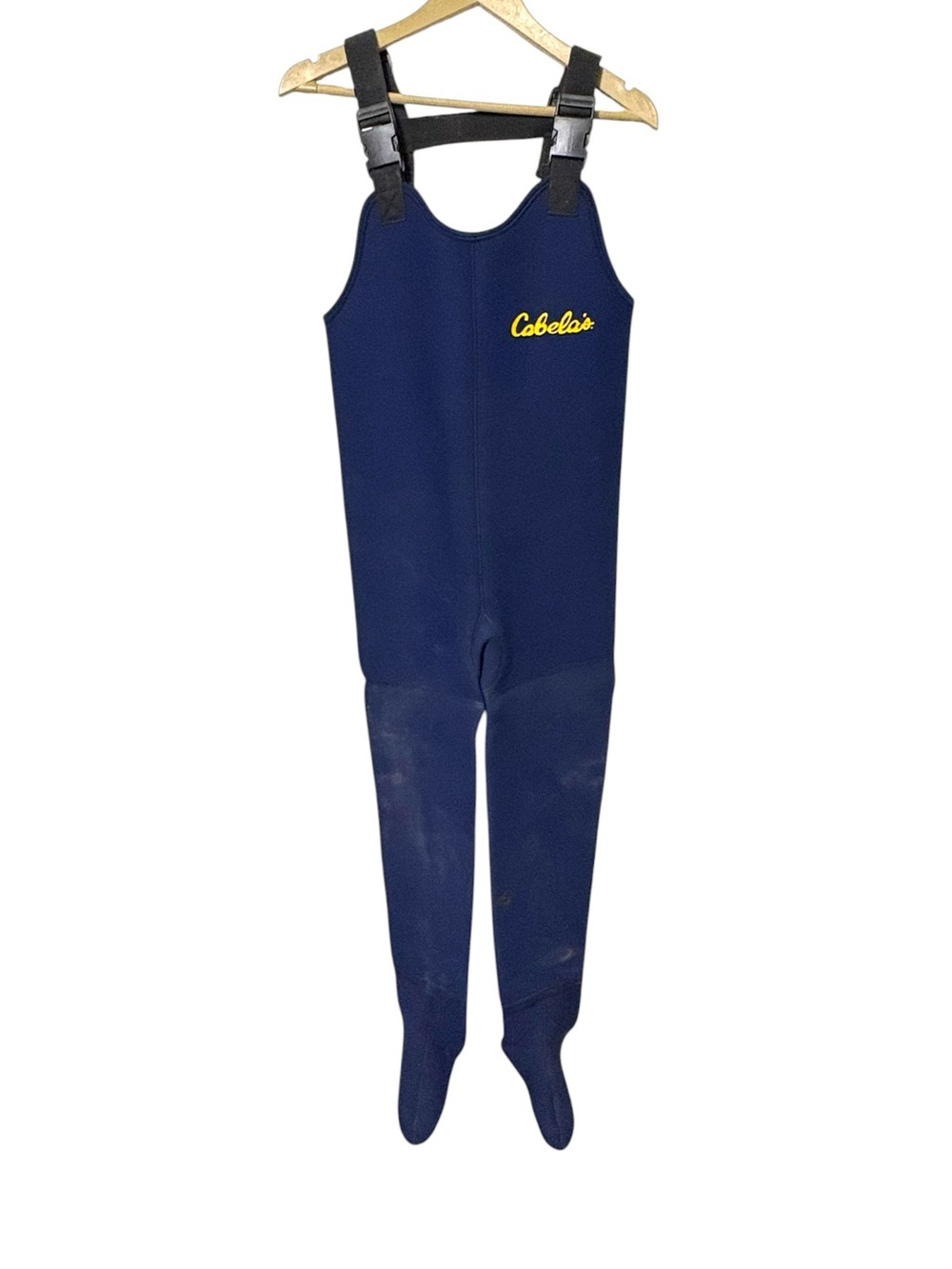 Cabela’s Size Medium Blue Neoprene Fishing Waders Bib Overalls Made in Thailand
